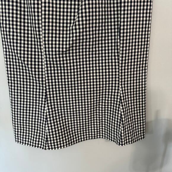 Zara GINGHAM Monochrome Midi Skirt - Picture 9 of 9